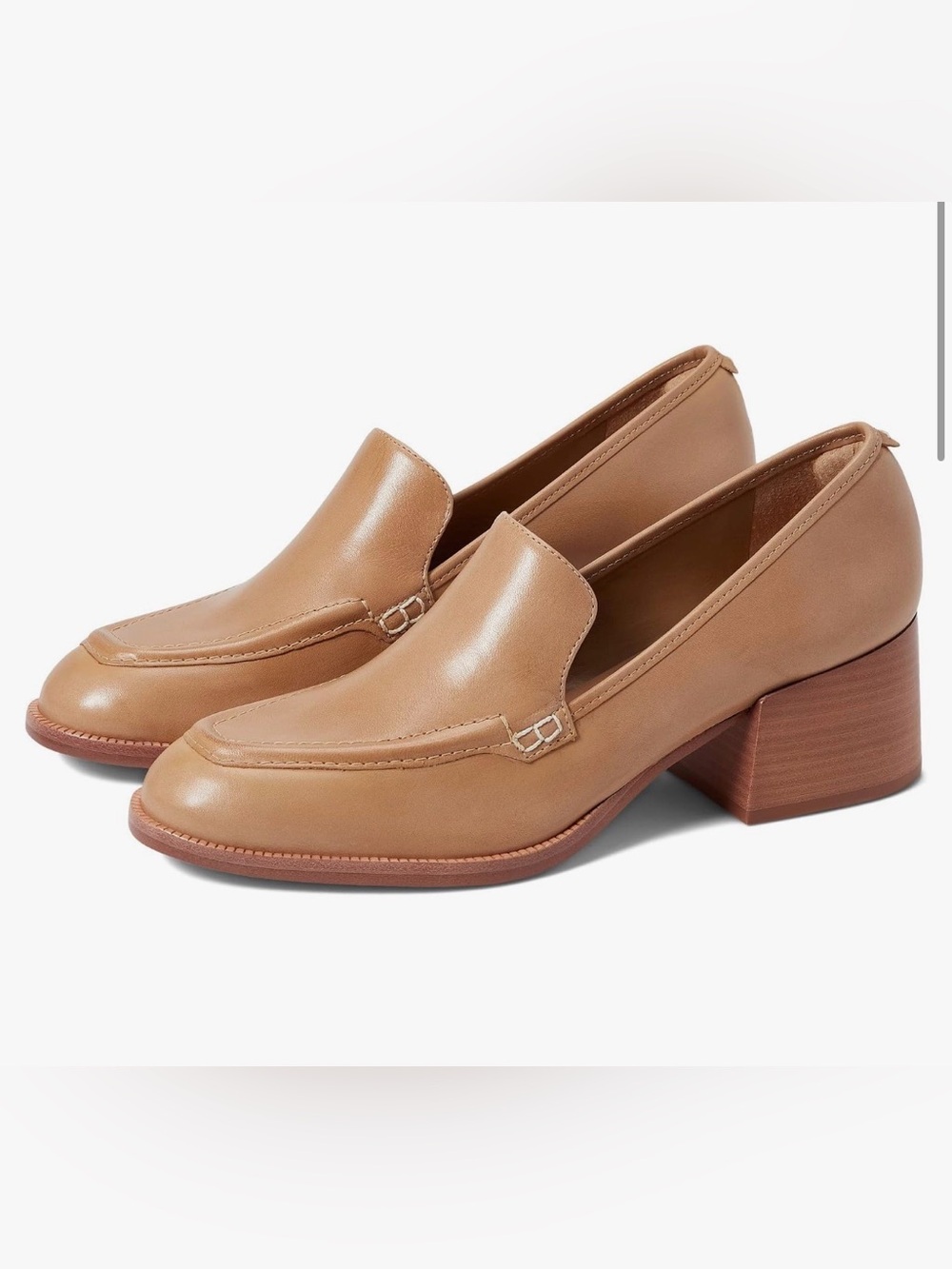 Bernardo Eryn leather heeled loafers 8-SALE 30% ALL SHOES!